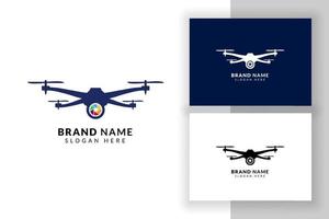 modèle de conception de logo de drone. illustration de symbole de signe de drone.