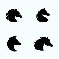 abstrait cheval logo symbole conception illustration vecteur