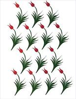 marbrure art rouge tulipe et arabe alif lettre arrière-plan, turc art de l'eau marbrure. vecteur