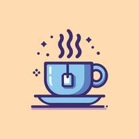tasse de café ou thé, plat vecteur illustration