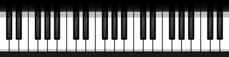 réaliste piano clés. musical instrument clavier. vecteur illustration.