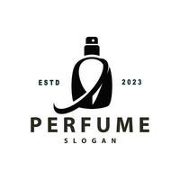 Facile minimaliste parfum logo beauté produit marque modèle parfum bouteille conception vecteur