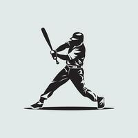 base-ball silhouette vecteur