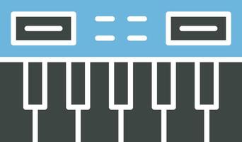 piano clavier icône vecteur image.