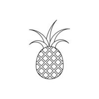 ananas icône vecteur. des fruits illustration signe. vitamines symbole. végétarien logo. nourriture marquer. vecteur