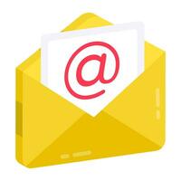 une icône de conception unique d'e-mail vecteur