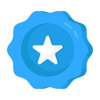icône de conception parfaite du badge étoile vecteur