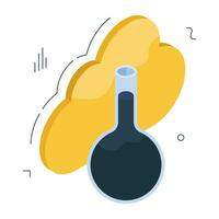 modifiable conception icône de nuage expérience vecteur