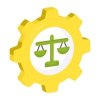 un icône conception de Justice la gestion vecteur
