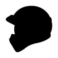 casque silhouette illustration sur blanc Contexte vecteur