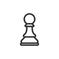 conception d'illustration vectorielle de dessin animé d'échecs vecteur