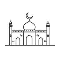 mosquée Ramadan kareem vecteur illustration conception
