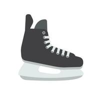 vecteur plat dessin animé le hockey la glace patin