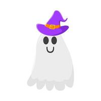 effrayant chapeau sorcière dans fantôme illustration vecteur
