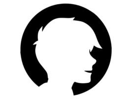 Masculin avatar profil image silhouette vecteur