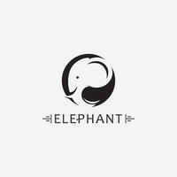 modèle de conception d'illustrateur de vecteur de logo d'éléphant