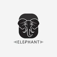 modèle de conception d'illustrateur de vecteur de logo d'éléphant