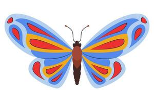 coloré papillon icône logo isolé. magnifique papillon illustration vecteur