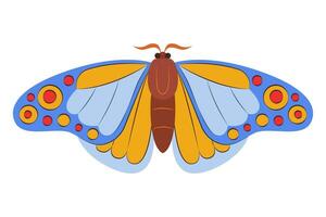 coloré papillon icône logo isolé. magnifique papillon illustration vecteur