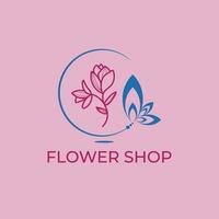 beauté floral et fleur logo conception vecteur