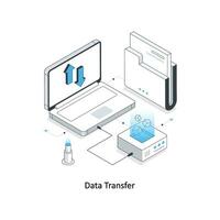 Les données transfert isométrique Stock illustration. eps fichier vecteur