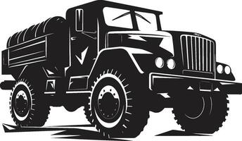 militant éclaireur vecteur armée symbole bataille prêt expédition 4x4 noir logo