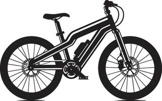cavalier s symbole vecteur vélo cycle iconique noir bicyclette emblème