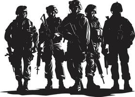 spécial opérations unité vecteur armée formation soldat s avant-garde noir Obliger logo