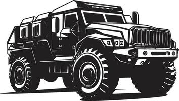 guerrier s balade noir armée 4x4 logo combat croiseur vecteur militaire symbole