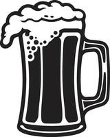 pilsner icône noir Bière agresser conception brasseur s emblème vecteur Bière agresser logo