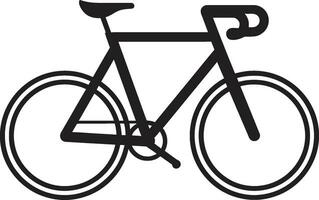 pédale parfaite vecteur vélo icône cavalier choix élégant bicyclette logo