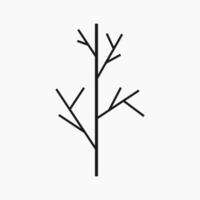 Facile et minimaliste arbre illustration vecteur