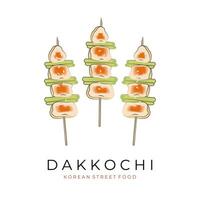 dakkochi dak-kkochi vecteur illustration logo