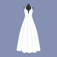 mariage robe dans moderne conception. vecteur illustration.