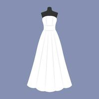 mariage robe dans moderne conception. vecteur illustration.