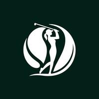 le golf club logo conception inspiration. simple, moderne minimaliste logo vecteur