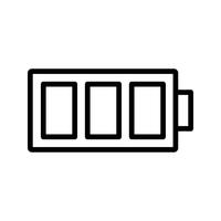 Icône de vecteur de batterie pleine