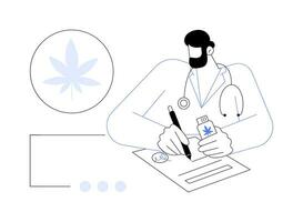 médical marijuana Libération abstrait concept vecteur illustration.