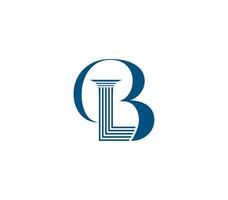 b loi ou bl loi raffermir logo conception vecteur