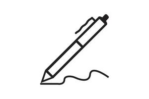 stylo, écrire icône. vecteur illustration