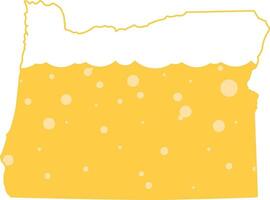 en buvant artisanat Bière brassage alcool modèle vecteur illustration graphique bulles mousse Portland Oregon ou