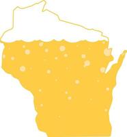 en buvant artisanat Bière brassage alcool modèle vecteur illustration graphique bulles mousse Wisconsin