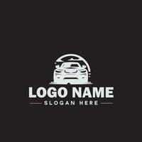 automobile logo auto magasin logo auto concession logo auto réparation logo icône nettoyer plat moderne minimaliste affaires véhicule logo modifiable vecteur