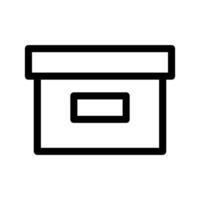 boîte icône vecteur symbole conception illustration