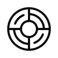 cible icône vecteur symbole conception illustration