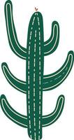 cactus griffonnage mignonne plat conception succulent collection. vecteur