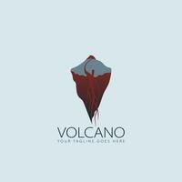 vecteur de logo de volcan