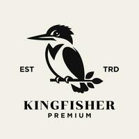 martin-pêcheur oiseau logo icône conception illustration vecteur