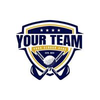 moderne professionnel le golf modèle logo badge conception pour le golf club vecteur