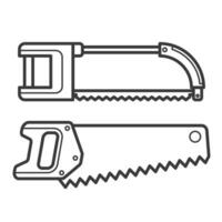 charpenterie outils du quotidien maison réparation vecteur art conception contour ligne art